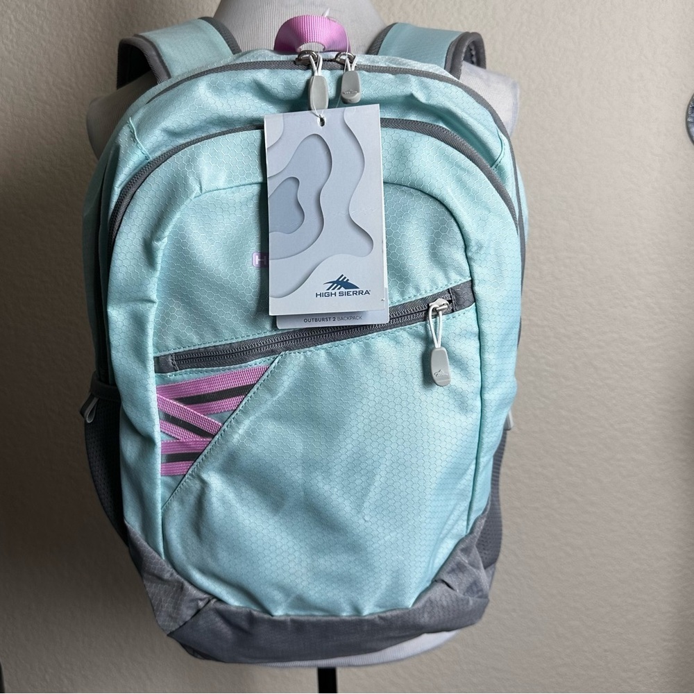 High Sierra‎ Outburst 2.0 Backpack Laptop Sleeve 28L Multicolor Canvas Brand New